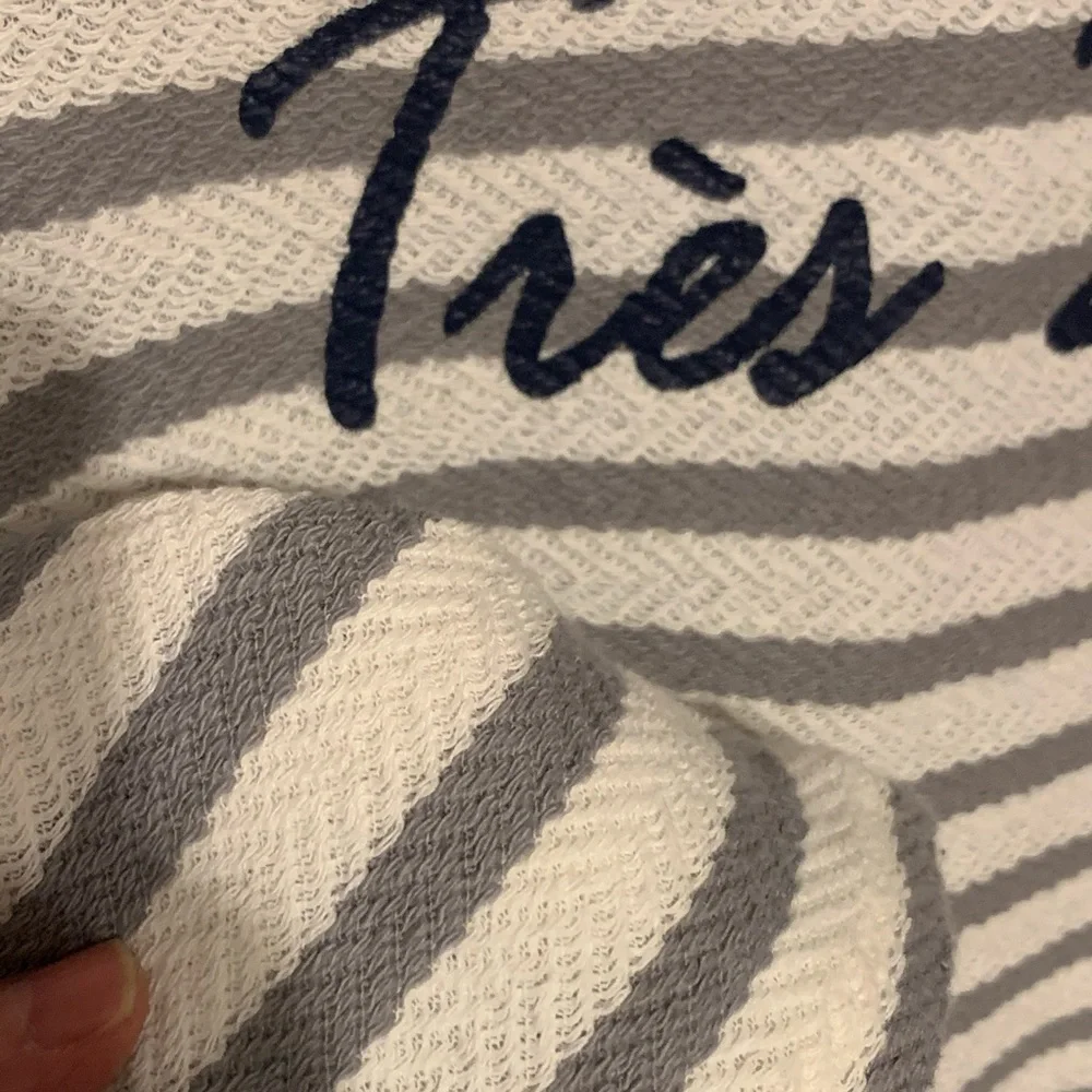 SOLD S Très Bien textured striped lightweight top - Picture 5 of 9